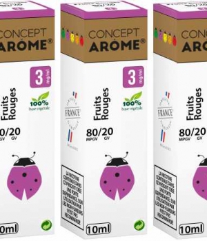 CONCEPTAROME 3xFLACONS 80/20 FRUITS ROUGES