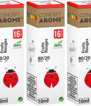 CONCEPTAROME 3xFLACONS 80/20 FRUITS ROUGES