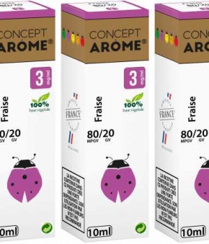 CONCEPTAROME 3xFLACONS 80/20 FRAISE