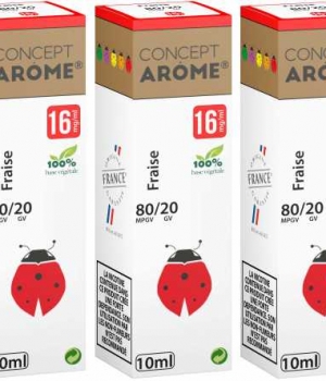 CONCEPTAROME 3xFLACONS 80/20 FRAISE