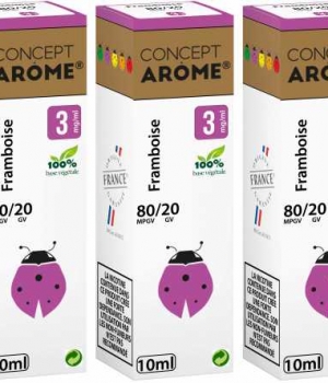 CONCEPTAROME 3xFLACONS 80/20 FRAMBOISE