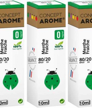 CONCEPTAROME 3xFLACONS 80/20 MENTHE FRAICHE