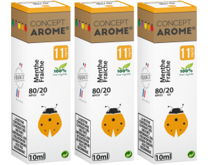 CONCEPTAROME 3xFLACONS 80/20 MENTHE FRAICHE