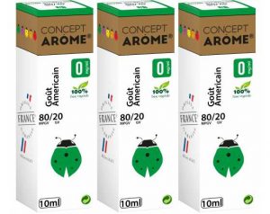 CONCEPTAROME 3xFLACONS 80/20 GOUT AMERICAIN