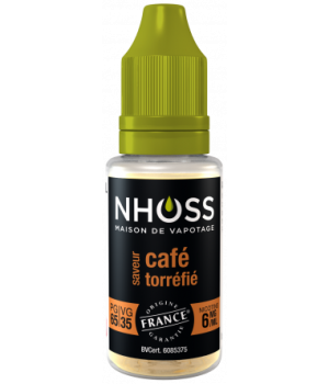 Lot de 5 flacons de 10ml Café Torréfié 6mg