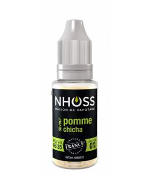 Lot de 5 flacons de 10ml Pomme Chicha 0mg