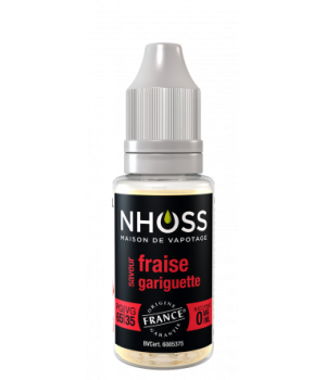 Lot de 5 flacons de 10ml Fraise Gariguette 0mg