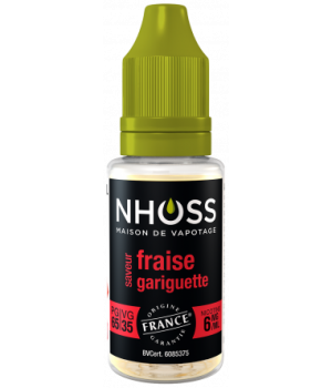 Lot de 5 flacons de 10ml Fraise Gariguette 6mg