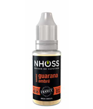 Lot de 5 flacons de 10ml Guarana Ambré 0mg