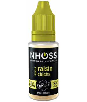 Lot de 5 flacons de 10ml Raisin Chicha 3mg