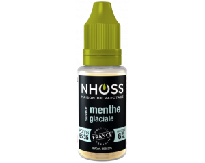 Lot de 5 flacons de 10ml menthe glaciale 6mg