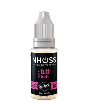 Lot de 5 flacons de 10ml Tutti Frutti 0mg