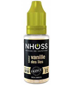 Lot de 5 flacons de 10ml Vanille des iles 3mg