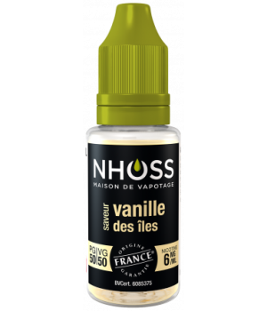 Lot de 5 flacons de 10ml Vanille des iles 6mg