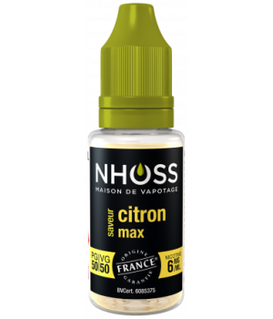 Lot de 5 flacons de 10ml Citron max 6mg