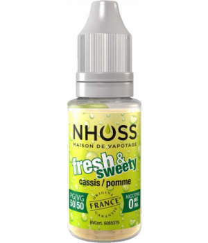 Lot de 5 flacons de 10ml Fresh & Sweety 0mg