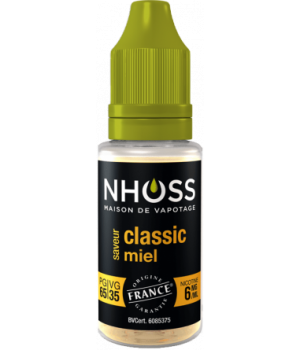 Lot de 5 flacons de 10ml Classic miel 6mg