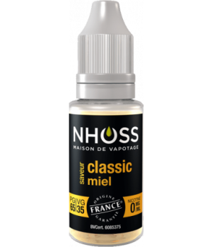 Lot de 5 flacons de 10ml Classic miel 0mg