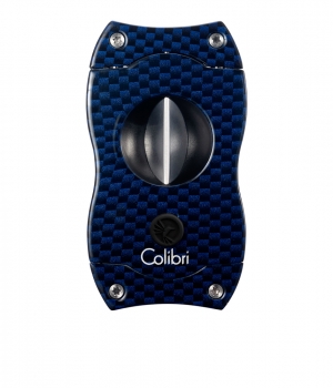 COUPE CIGARE COLIBRI V-CUT CARBONE BLEU