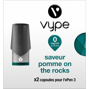 CAPSULES EPEN 3 SAVEUR POMME ON THE ROCKS 0MG