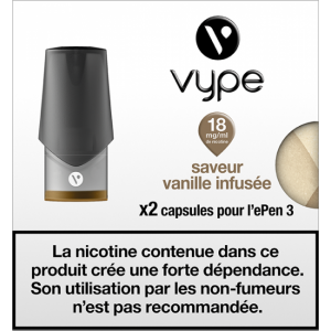 CAPSULES EPEN 3 SAVEUR VANILLE INFUSEE 18MG