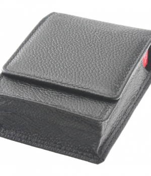 Etui à paquet de cigarettes cuir SAREVA Noir 94 x 70 x 30 mm