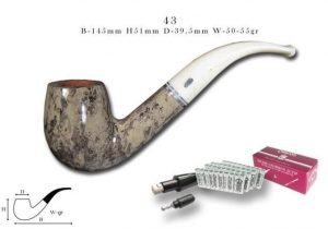 PIPE CHACOM ATLAS TAUPE N° 43