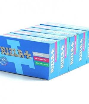 Boite de 100 tubes Rizla + avec filtre x5