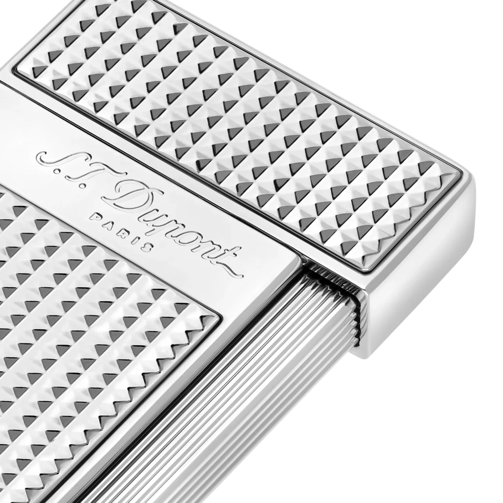 BRIQUET S.T. DUPONT SLIMMY POINTE DE DIAMANT ARGENTÉ – Image 2