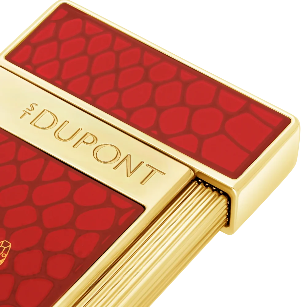 BRIQUET S.T. DUPONT SLIMMY LAQUÉ ROUGE – Image 2