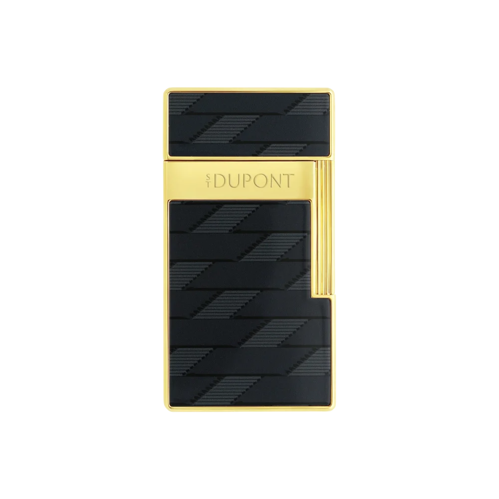 BRIQUET S.T. DUPONT BIGGY LAQUÉ MONOGRAM 1872  NOIR – Image 3