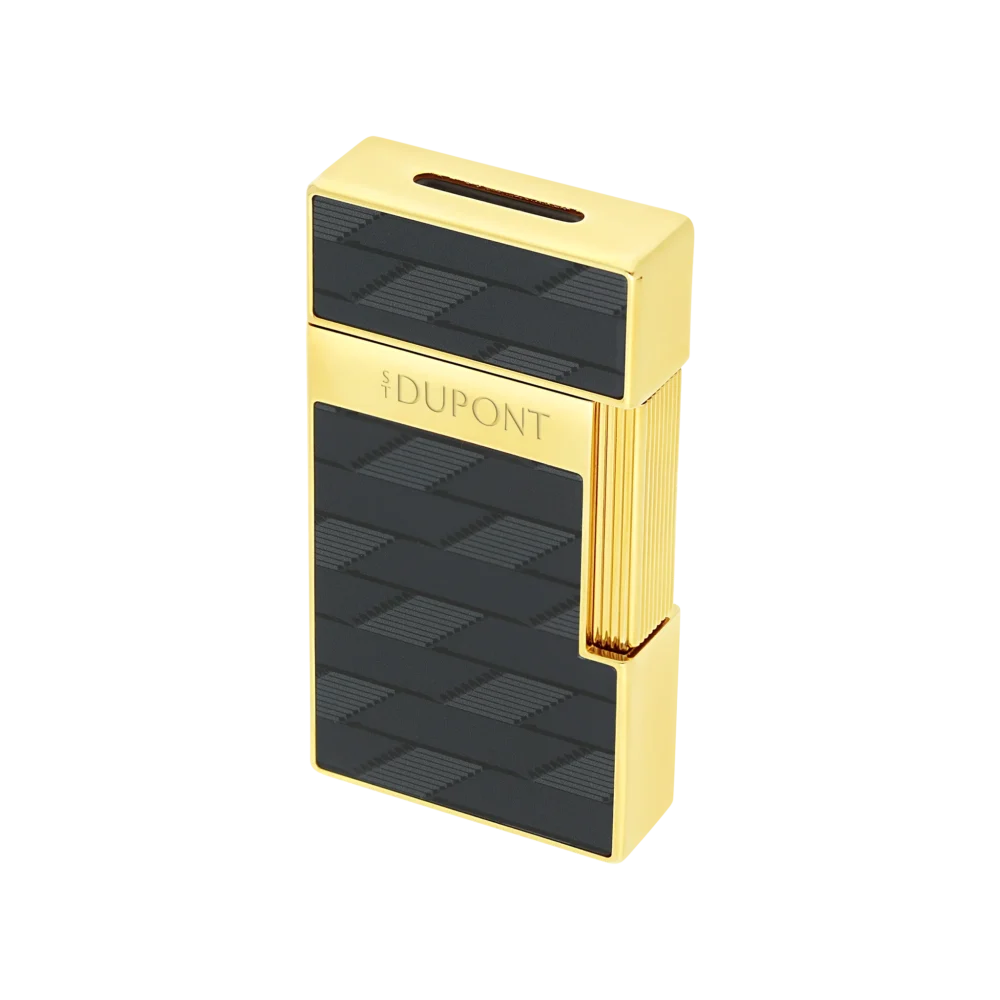 BRIQUET S.T. DUPONT BIGGY LAQUÉ MONOGRAM 1872  NOIR